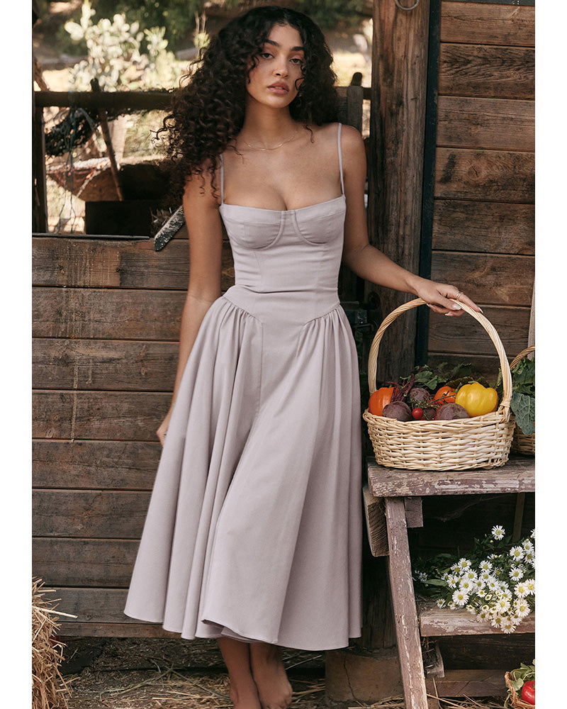 Aaria Dress Light Gray