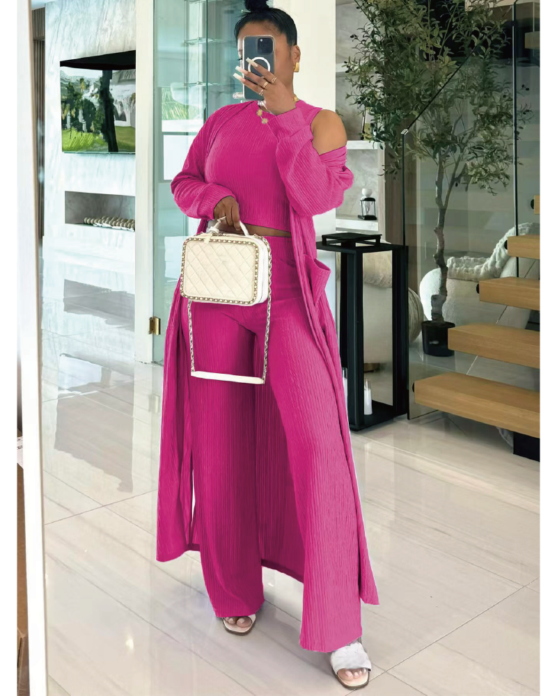 3pc Osiris Pant Set Hot Pink