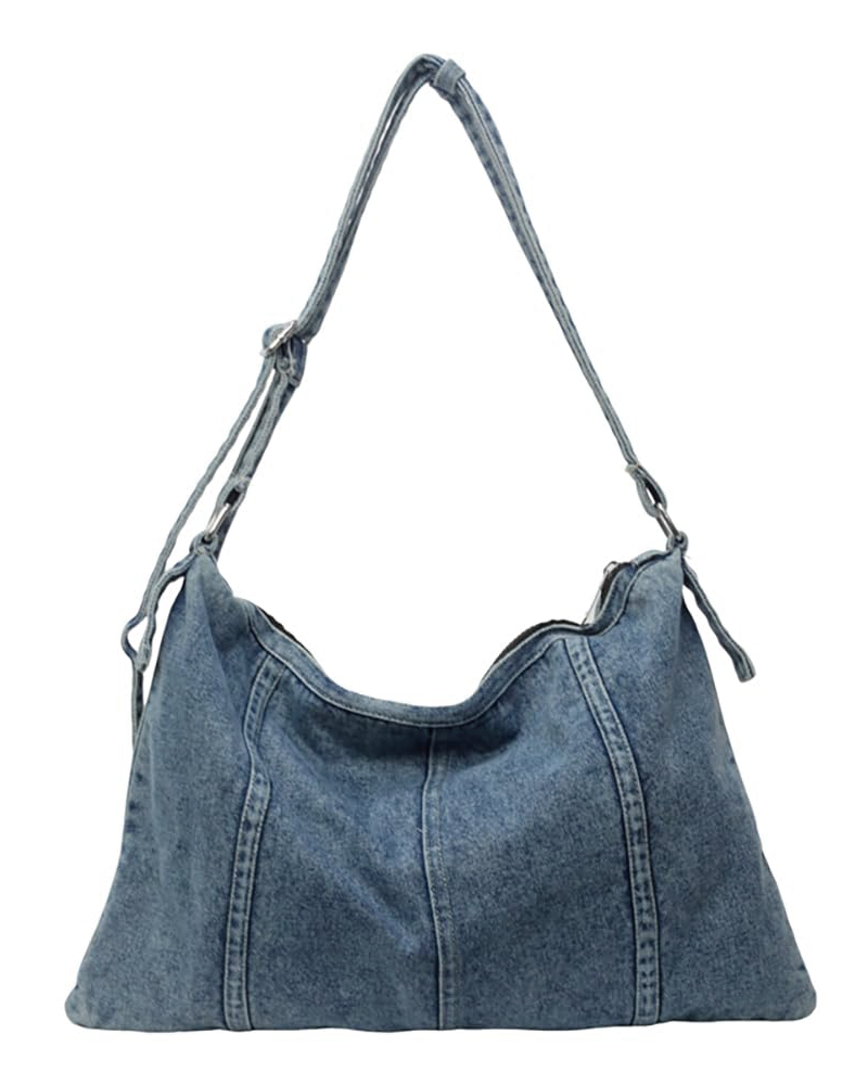 Denim Shoulder Handbag Denim Blue