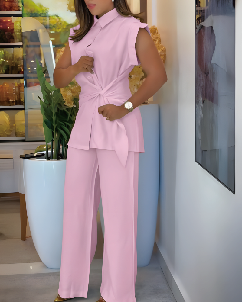 Ensemble pantalon en lin Act Right