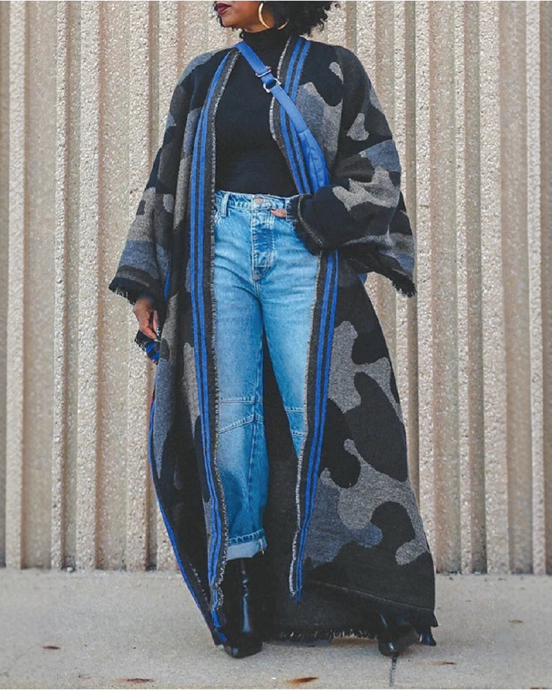 Camo Duster Blue