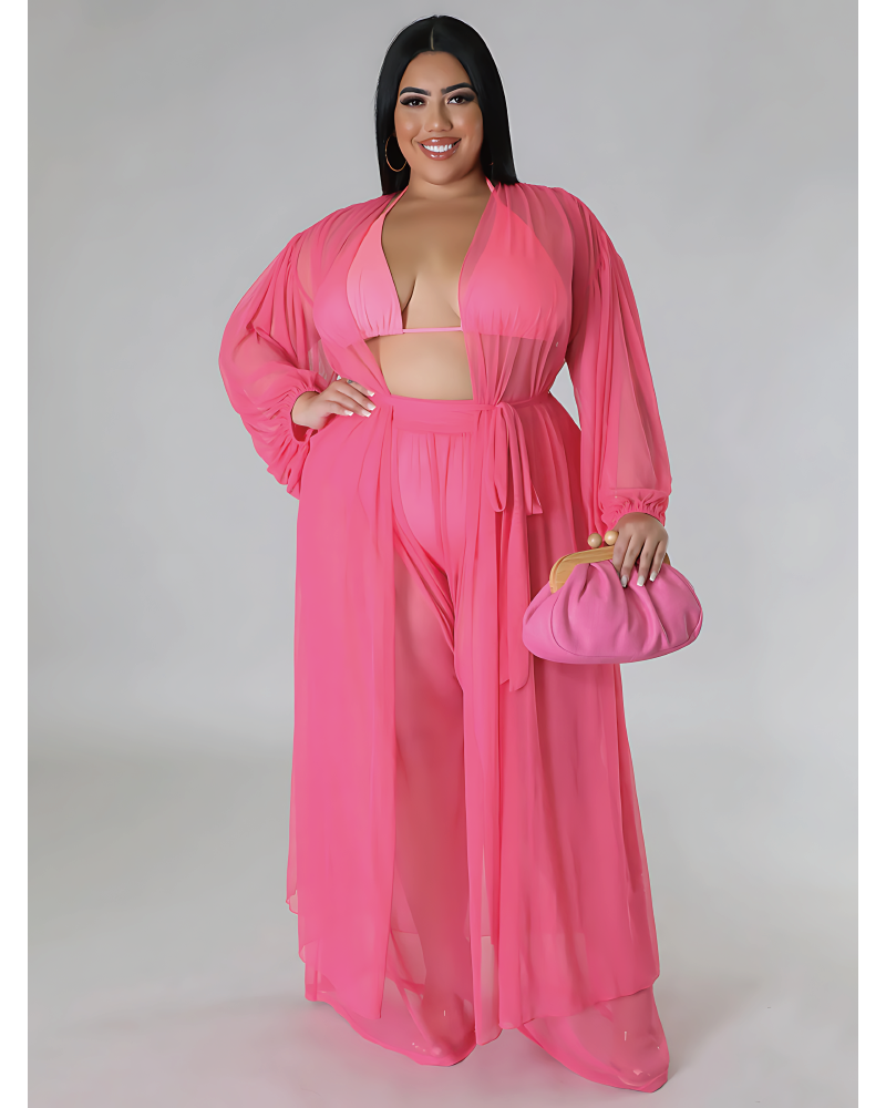 Sunrise In Paradise Pant Set Fuchsia
