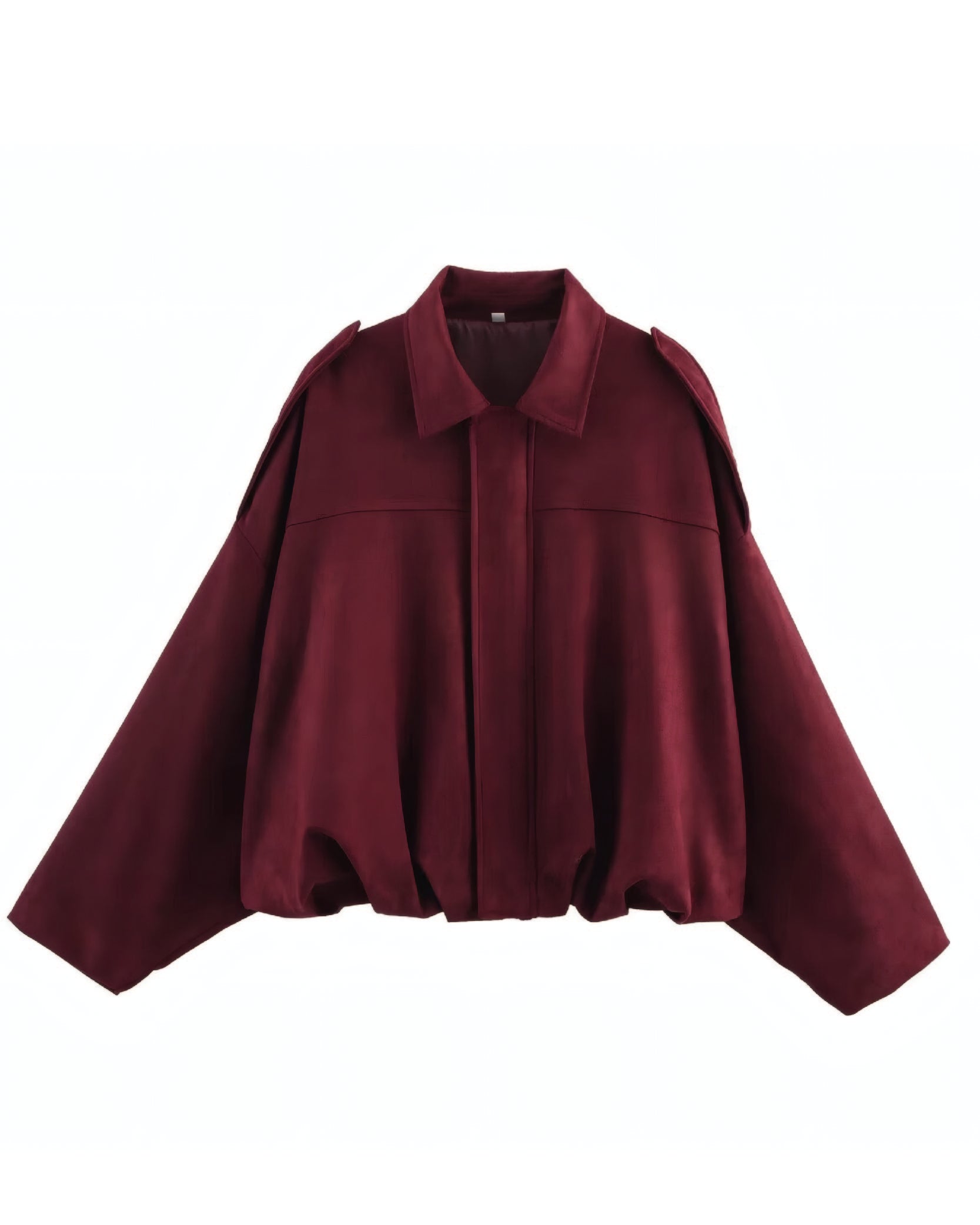 Faux Suede Bomber Jacket