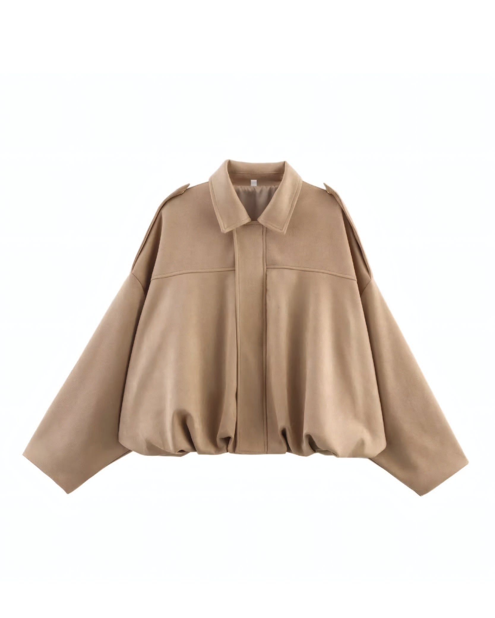 Faux Suede Bomber Jacket