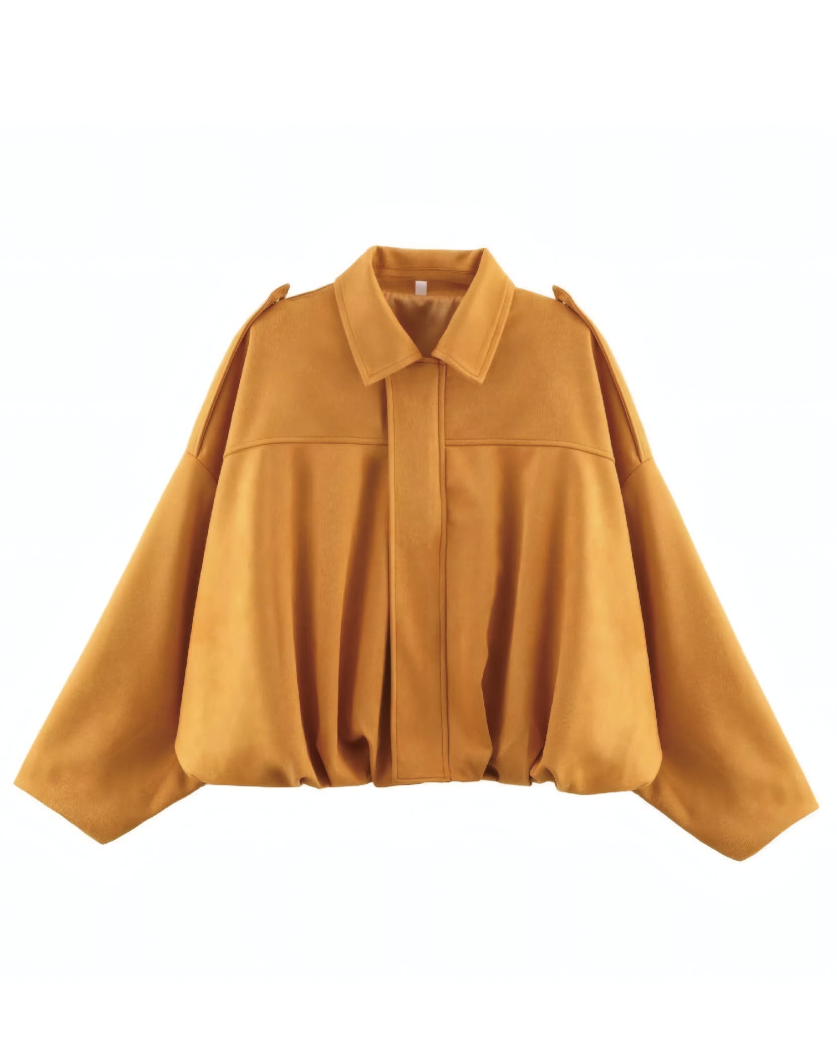 Faux Suede Bomber Jacket