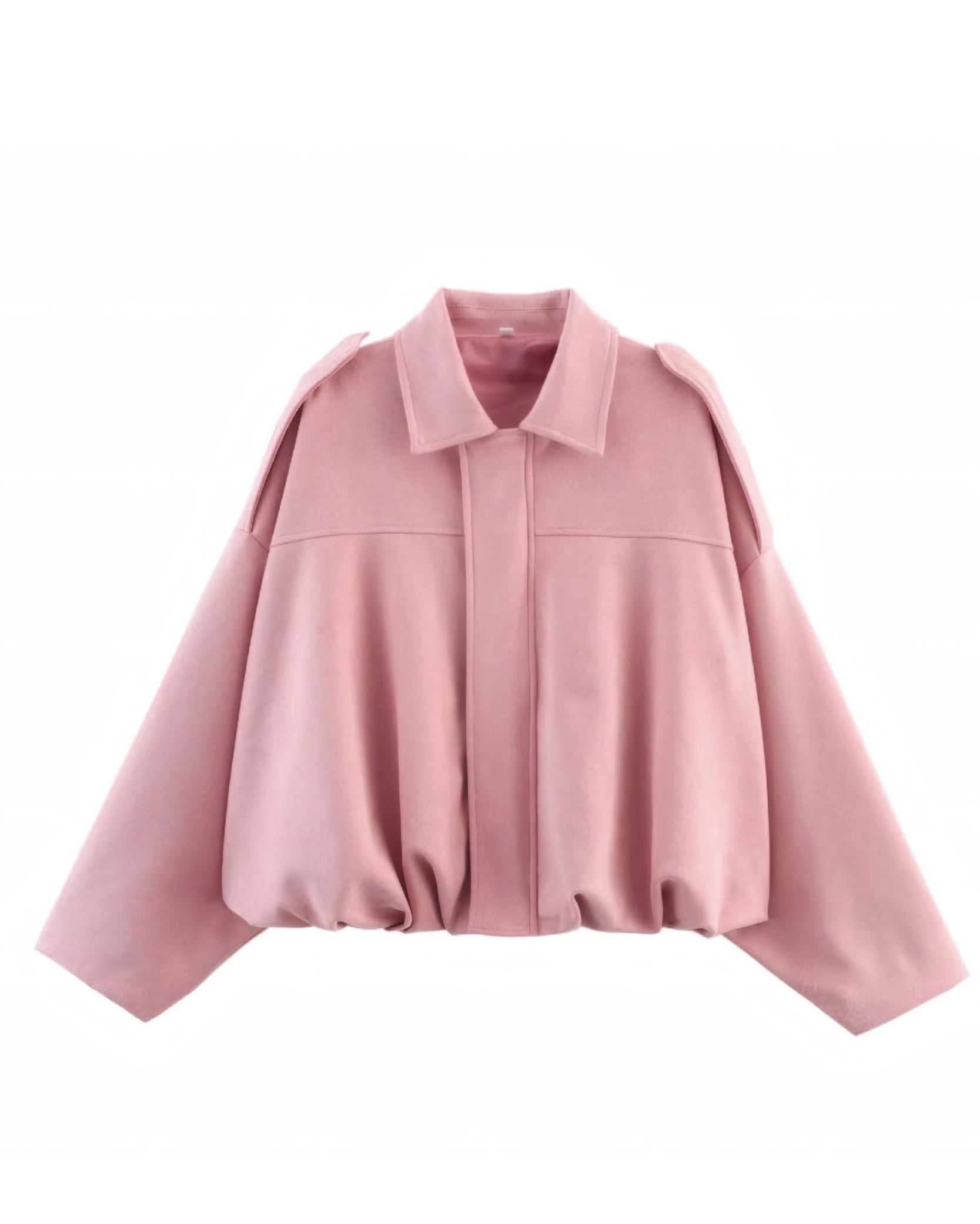 Faux Suede Bomber Jacket
