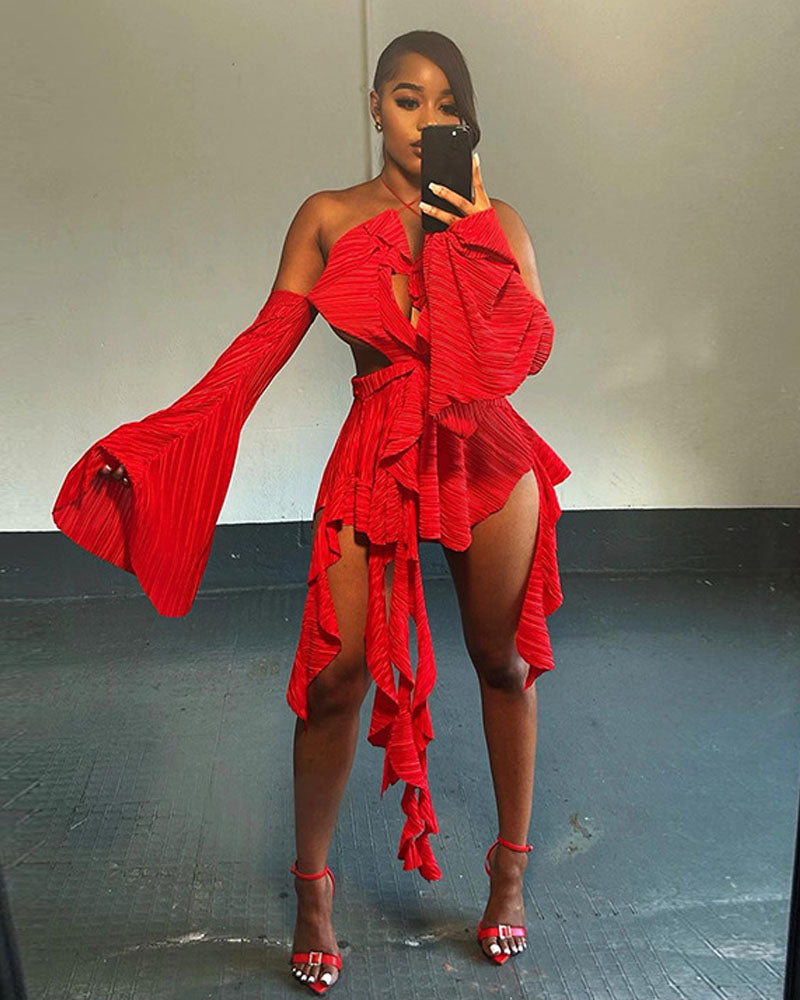 MILANO RED MINI DRESS L
