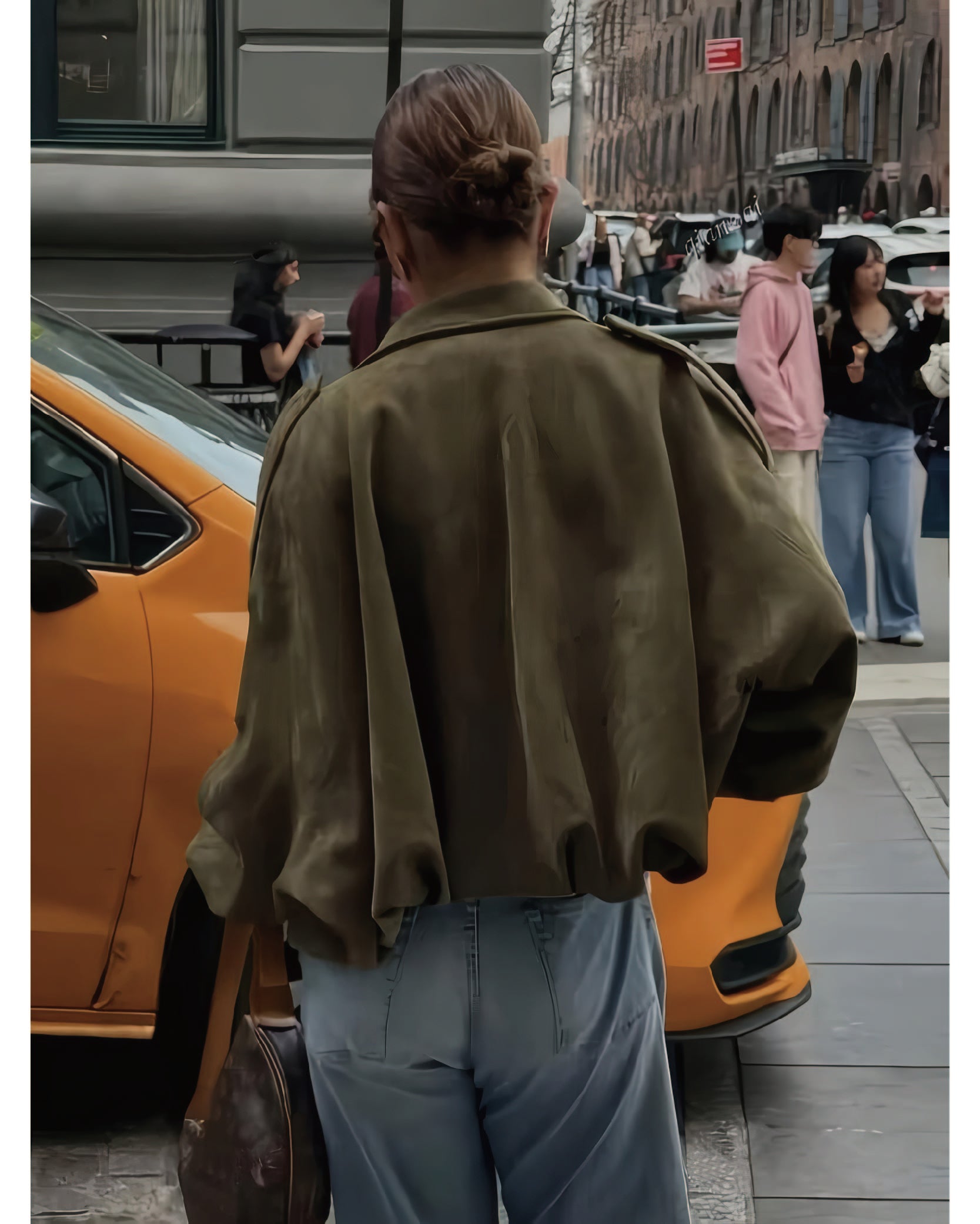 Faux Suede Bomber Jacket