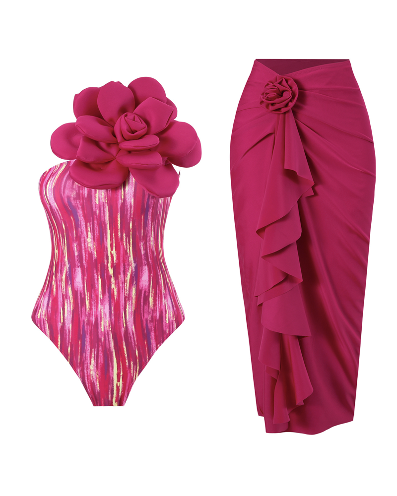 3D Flower Swim Set 3d-rose