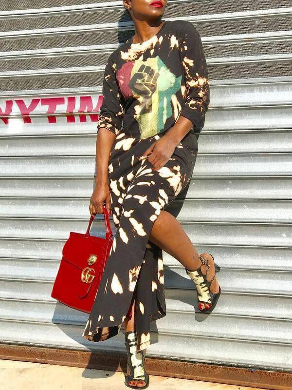 Robe longue Africa Pride