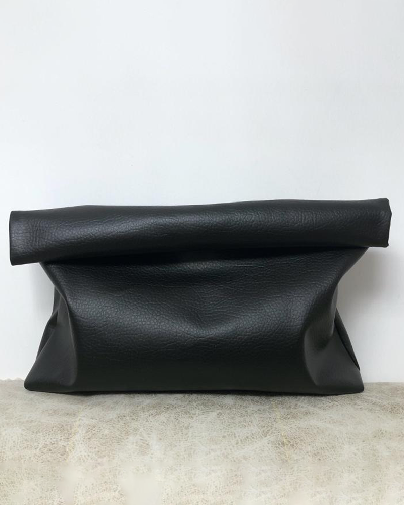 Sleek Edge Clutch Bag Black