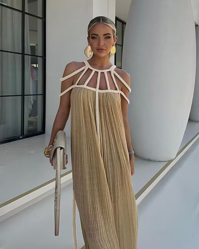 alieva Dress Beige