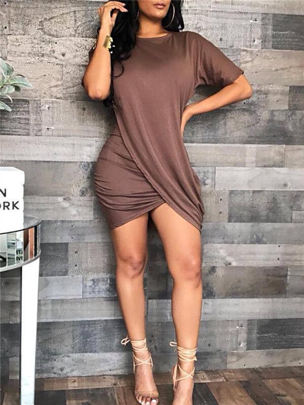 Indiebeautie Basic Tulip Mini Dress