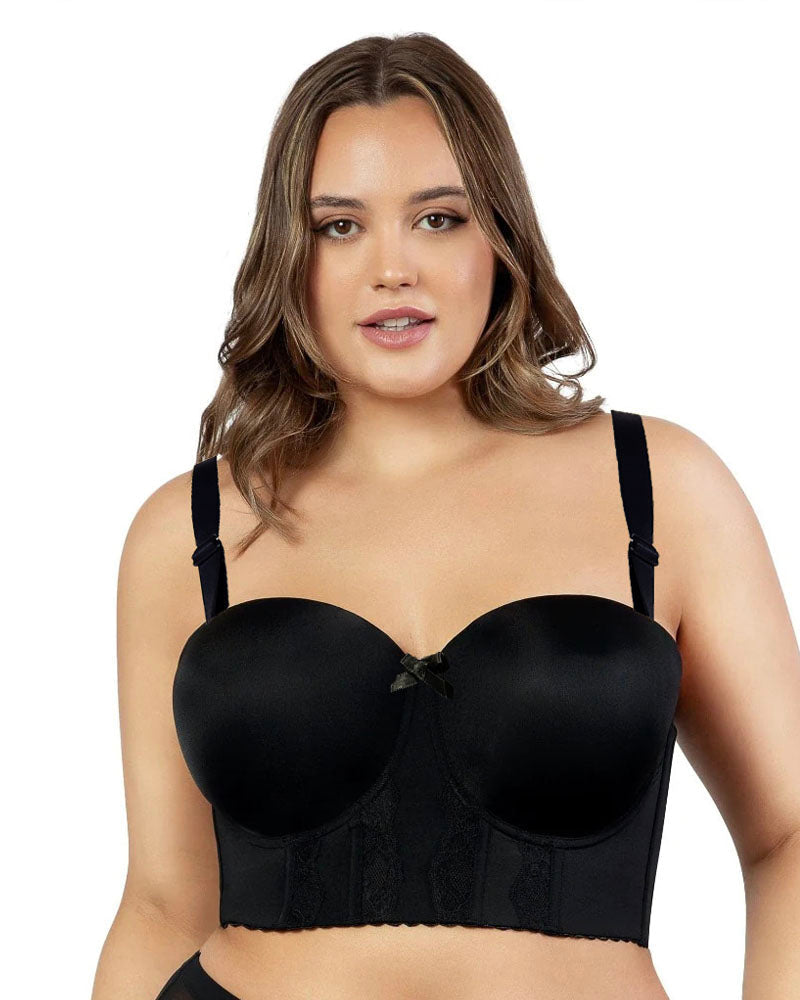 Non Slip Strapless Bra Black