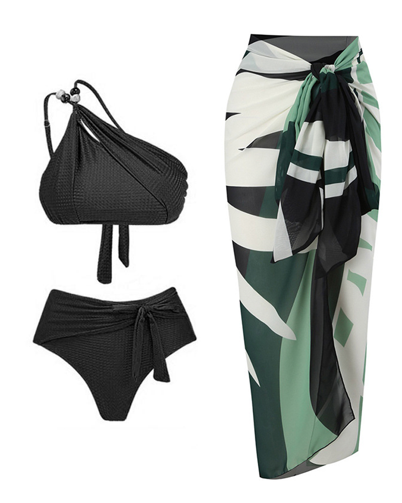 Fun In Tulum Swimsuit Set FunBlackGreen
