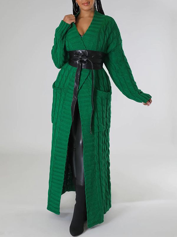 Cardigan ouvert sur le devant avec poches indiebeautie