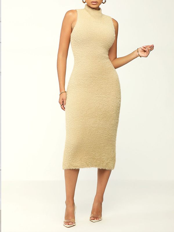 Ensemble cardigan et robe duveteux - Liquidation