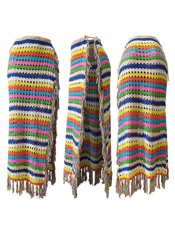 Jupe à franges en crochet Indiebeautie
