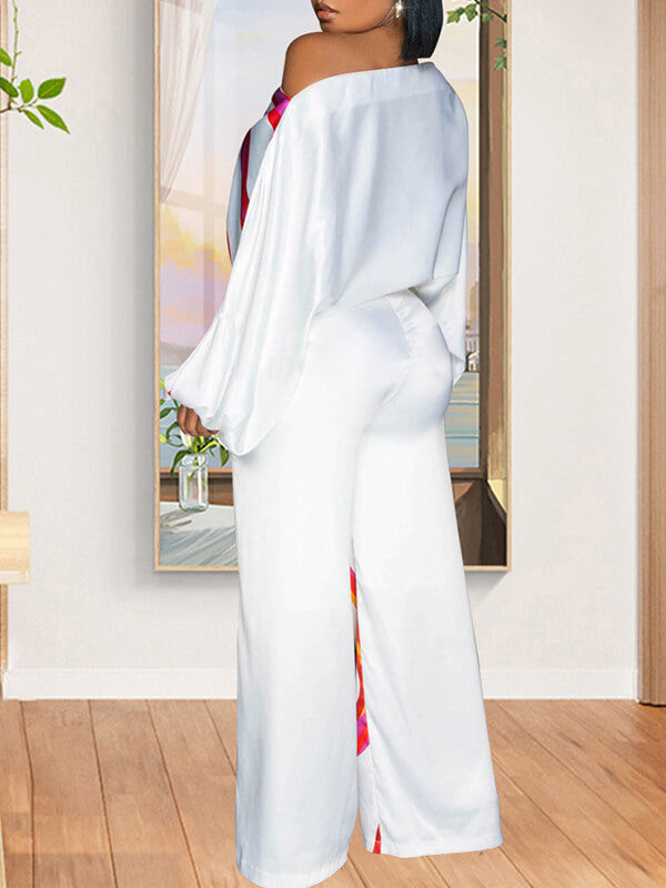 Indiebeautie – Bedruckter Jumpsuit mit U-Boot-Ausschnitt