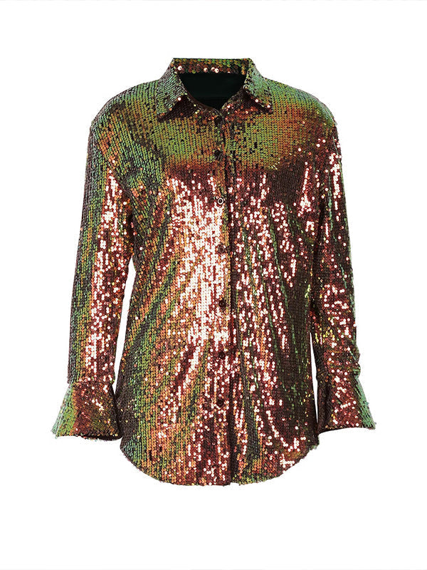 Chemise à paillettes - Liquidation