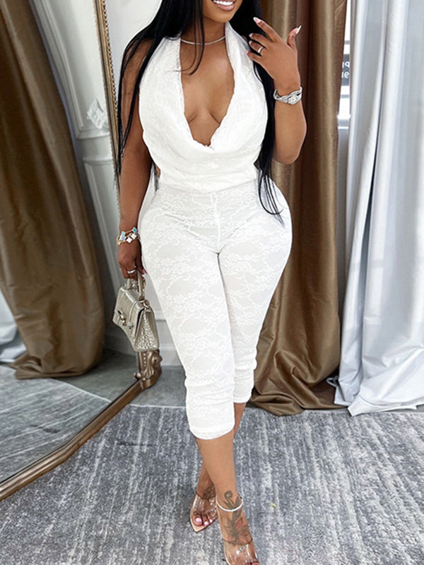 Indiebeautie Spitzen-Neckholder-Overall