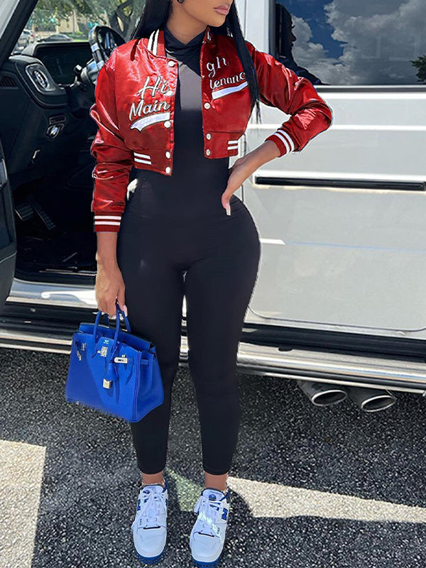 Embroidery Bomber Jacket