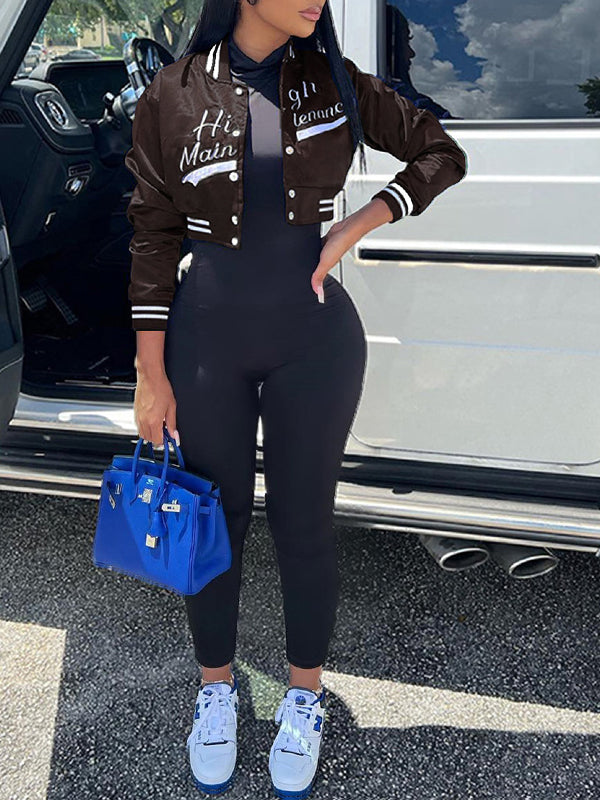 Embroidery Bomber Jacket