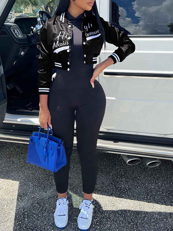 Embroidery Bomber Jacket