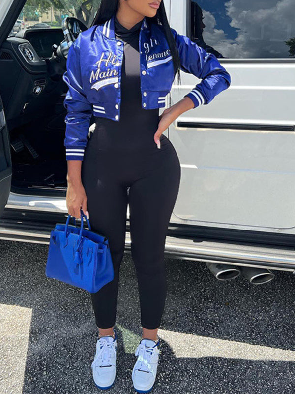 Embroidery Bomber Jacket