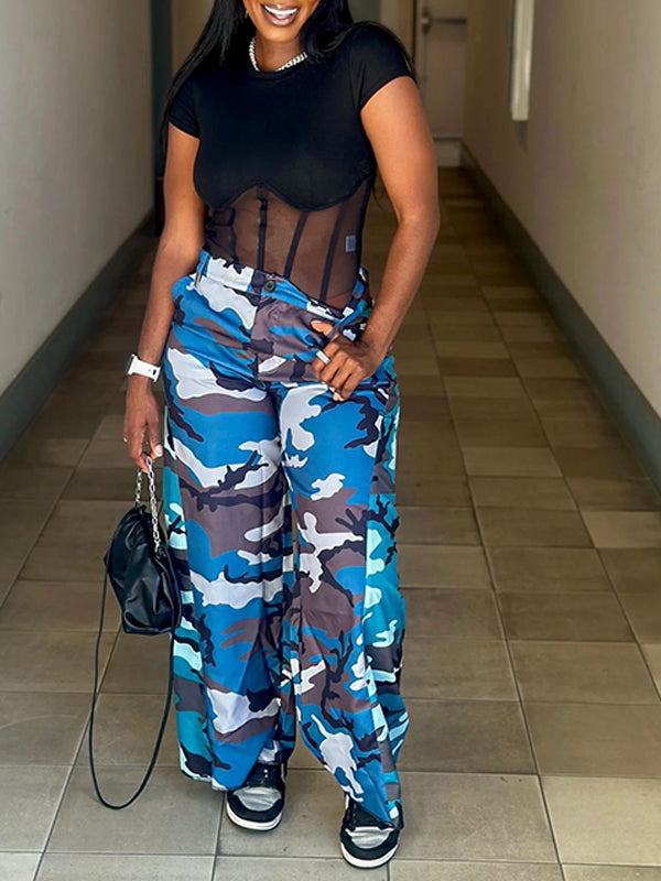 Pantalon combo camouflage