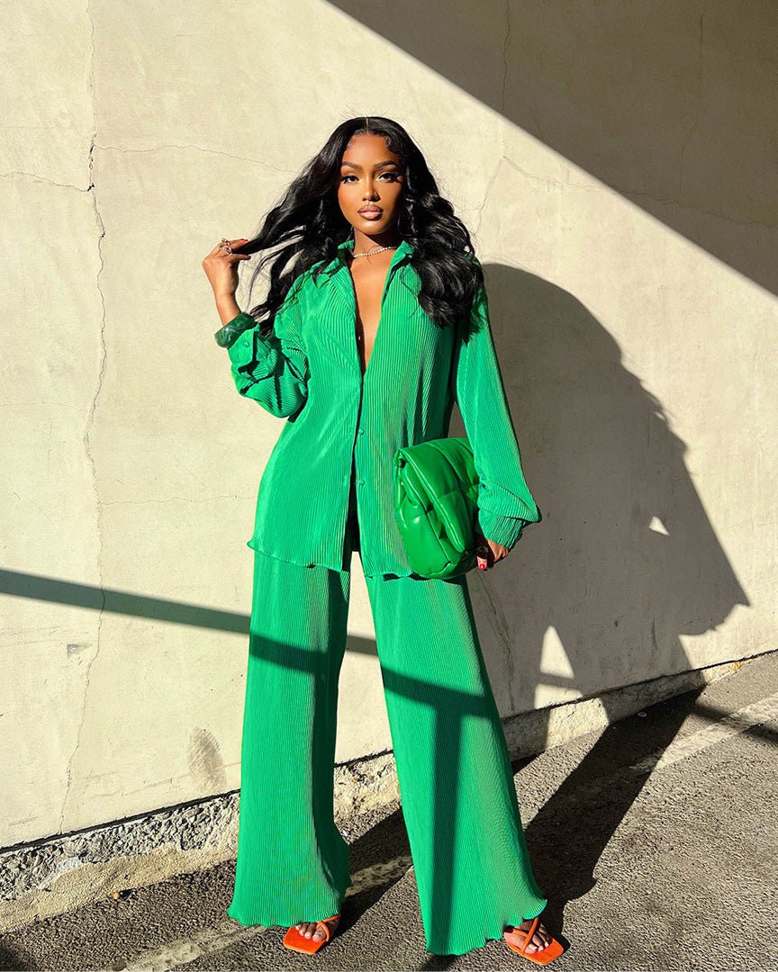 Ensemble pantalon plissé KRISSIE