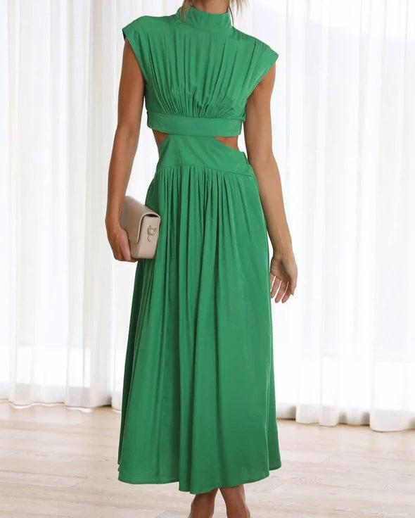 Zion Days Cutout Midi Dress Green