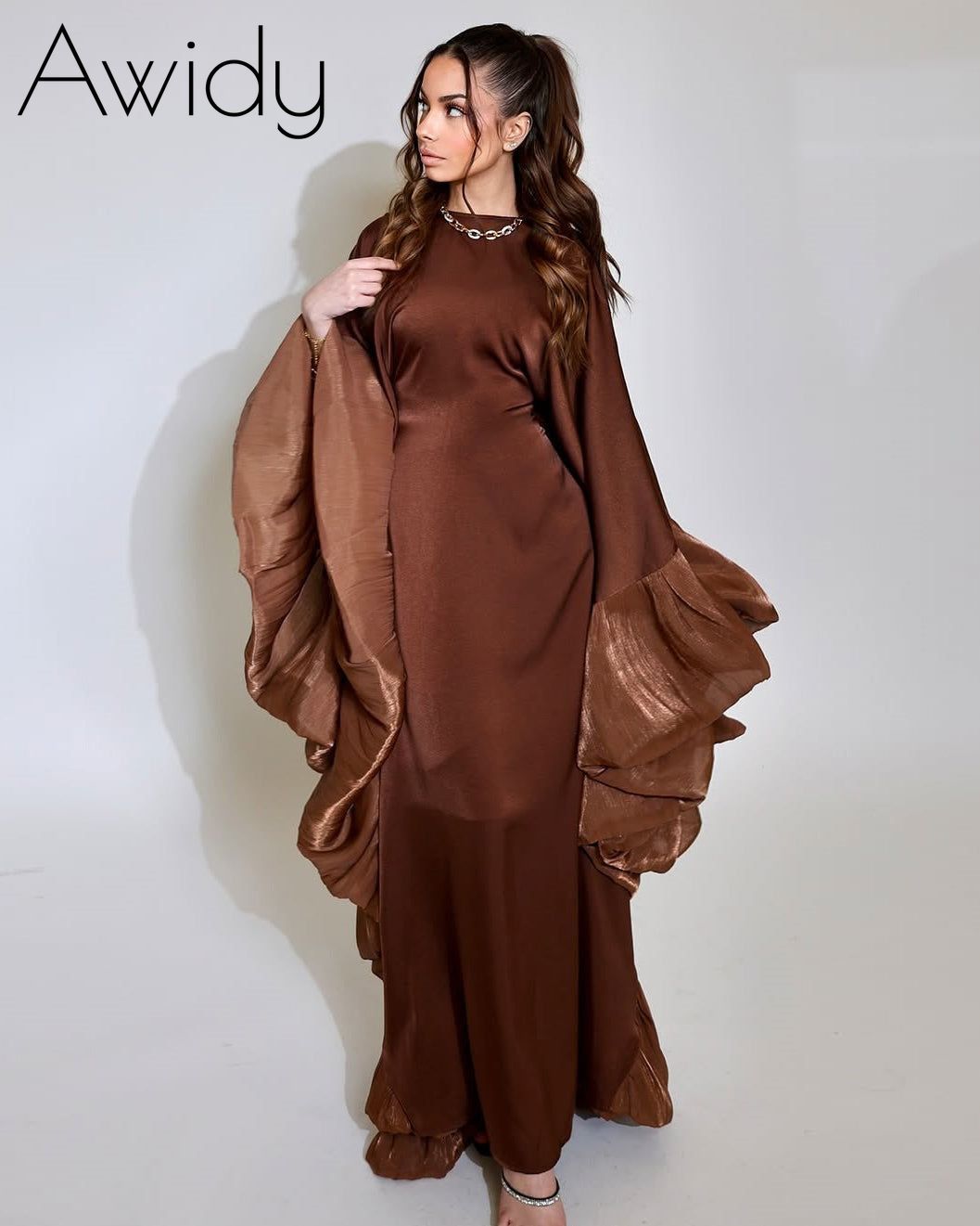 silk butterfly dress Aurelia Silk Dress