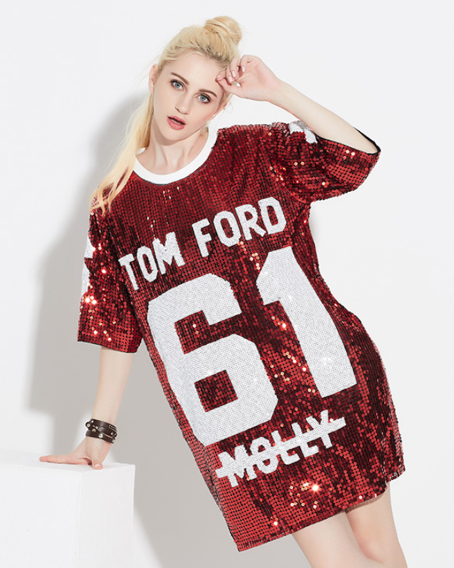Glitter Sequin Shirt Dress