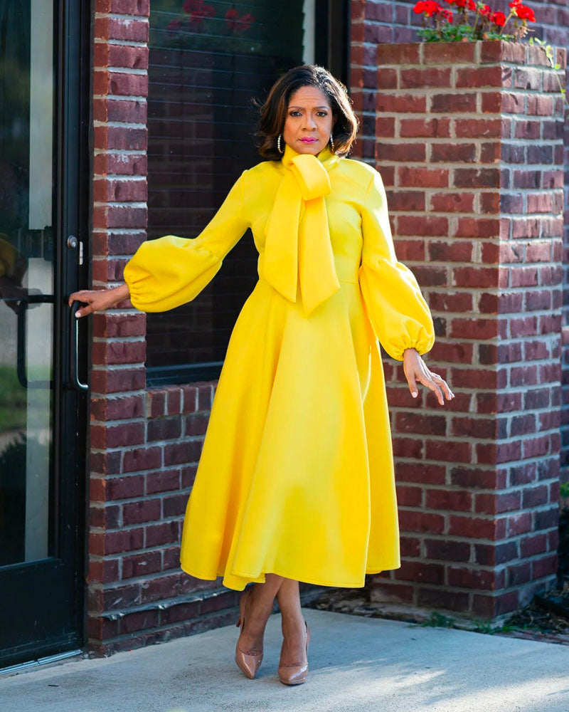 The Classic Dress Candy Yellow