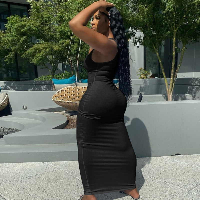 Skinny Maxi Spring Dress