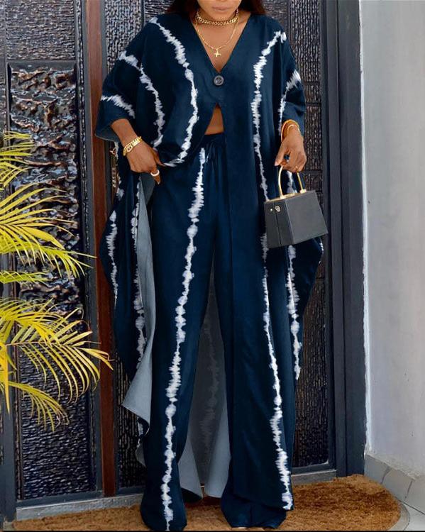 Random Printed Pant Set NAVY