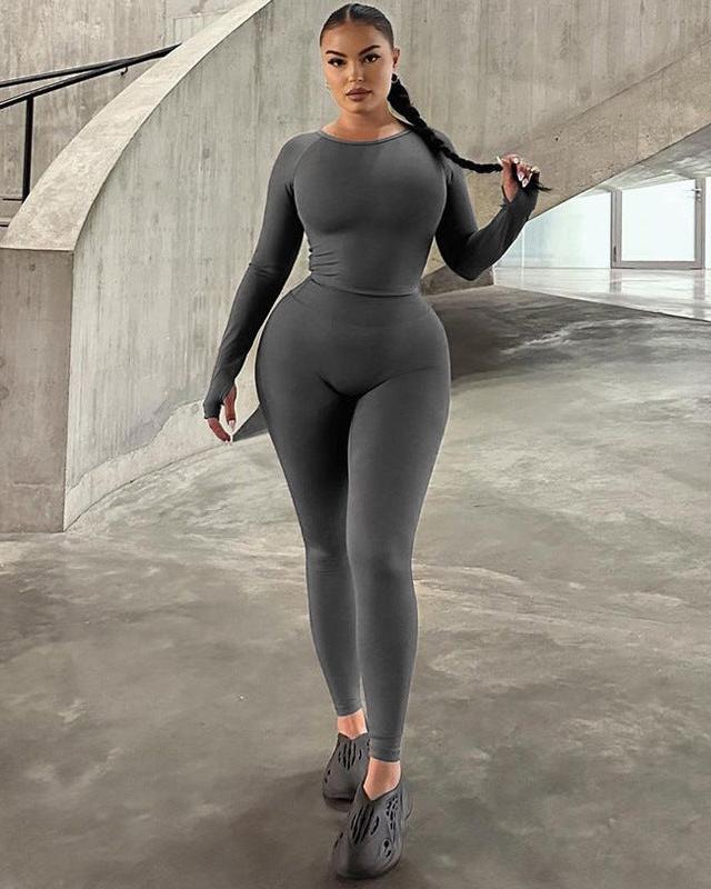 Hypnotic Hours Legging Set Dark Gray