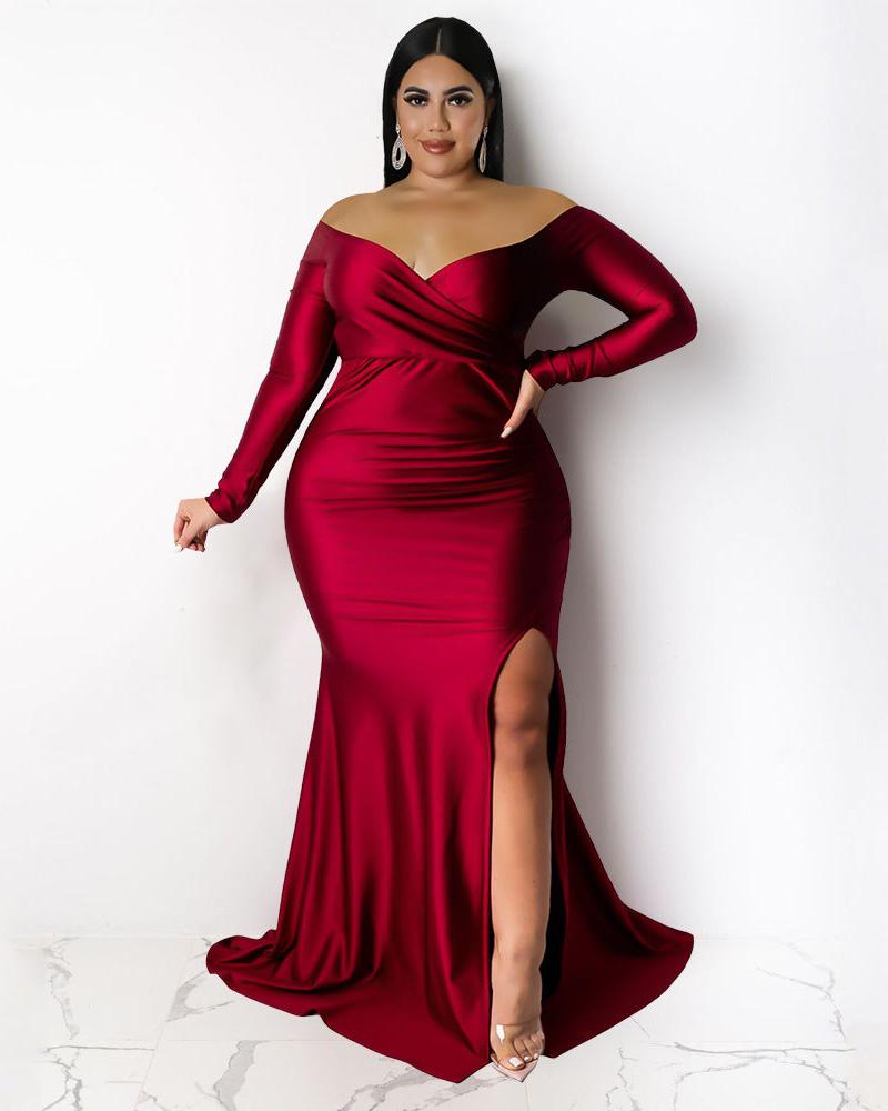 That Leg Tho Evening Dress Red