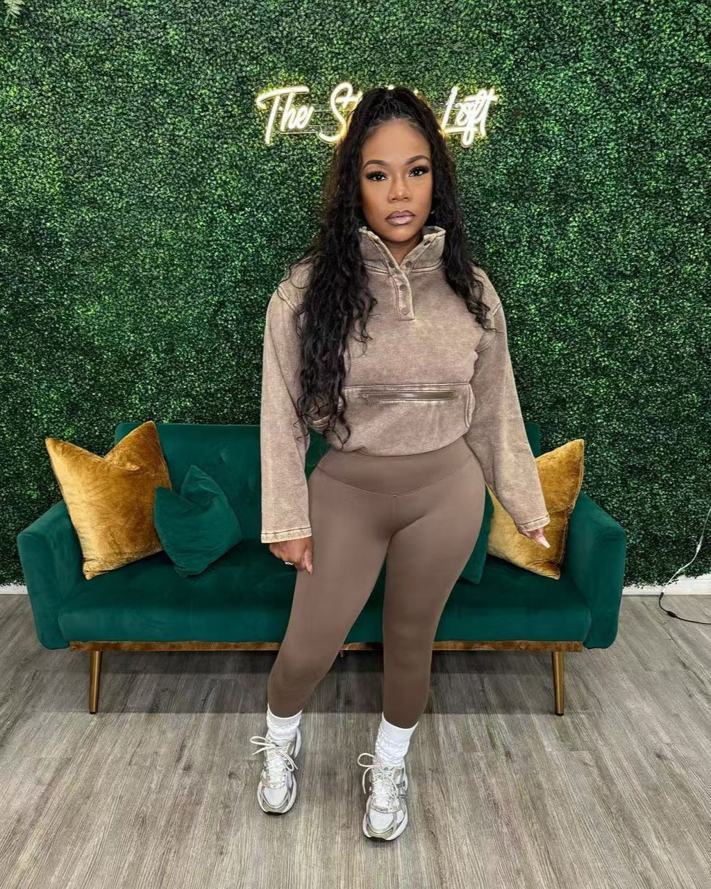 In the mix acid wash set Brown