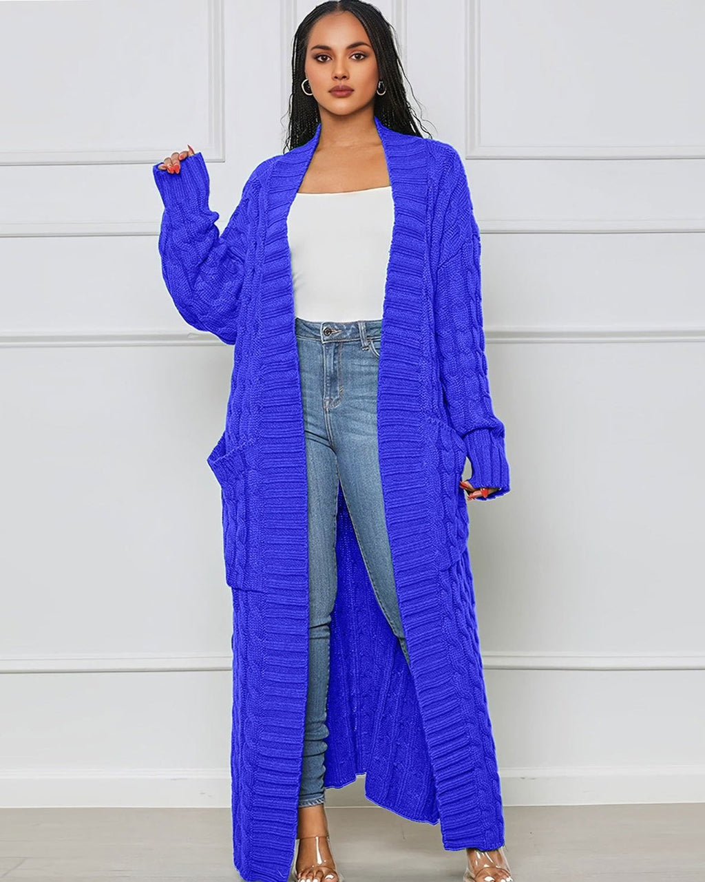 Lennox Knit Everyday Cardigan Royal Blue