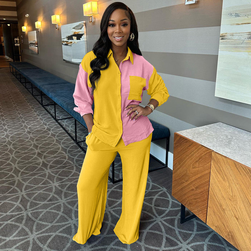 Shamere Pant Set Yellow