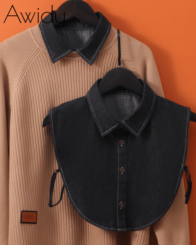 Denim False Collars
