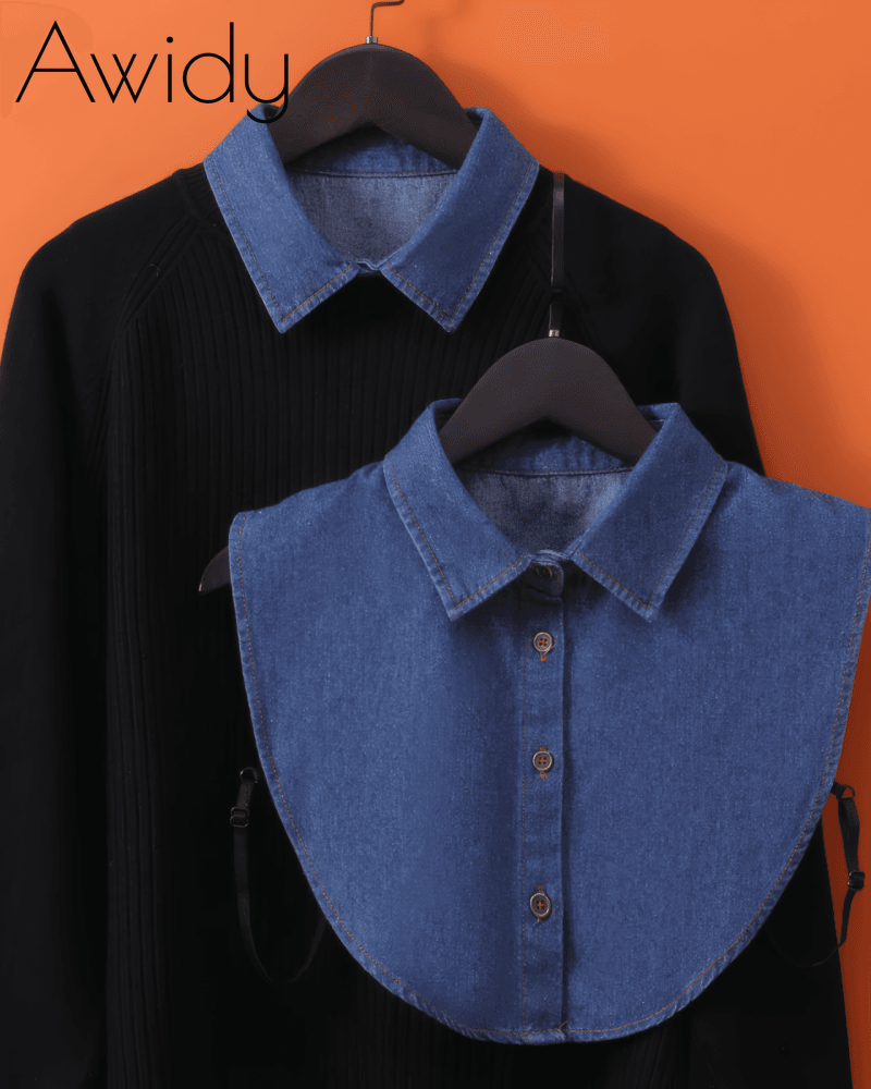 Denim False Collars