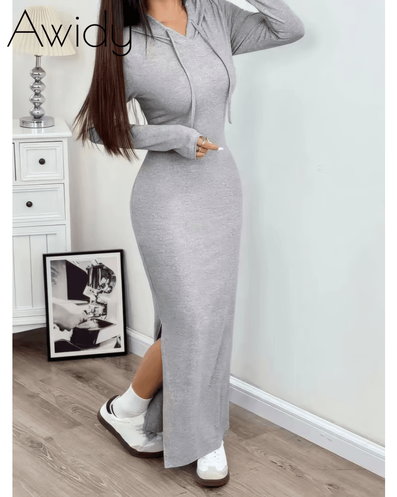 Taking A Break Hooded Maxi Dress