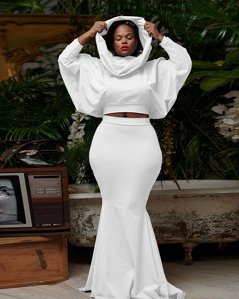 LOSE MY COOL 2PC SET WHITE