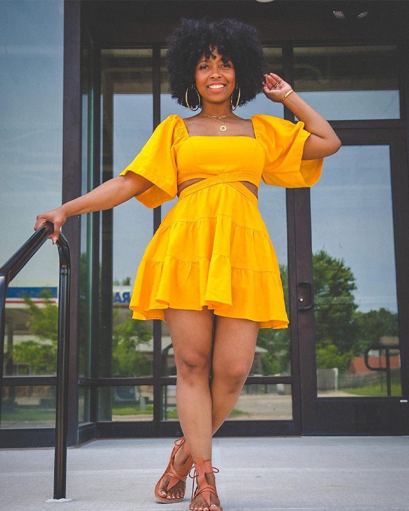 Intentions Are Clear Dress Yellow