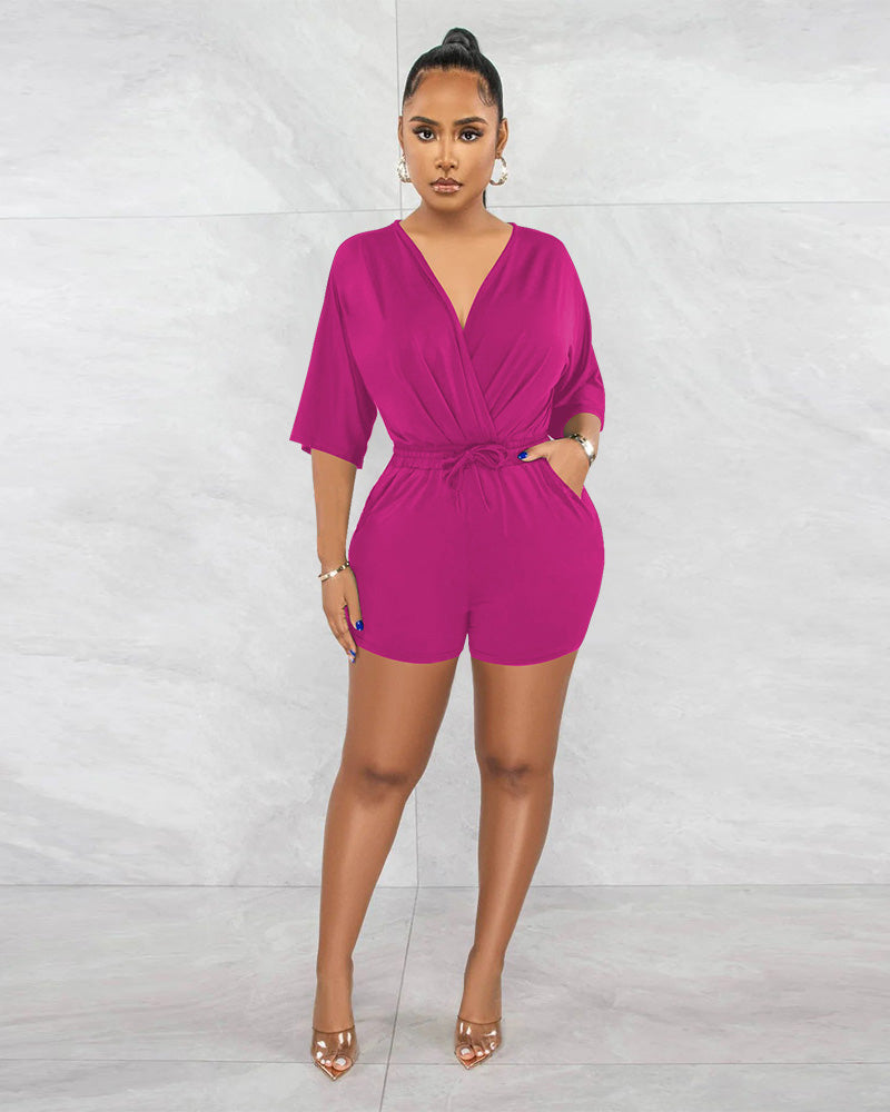 Eniyah Romper Rose Red