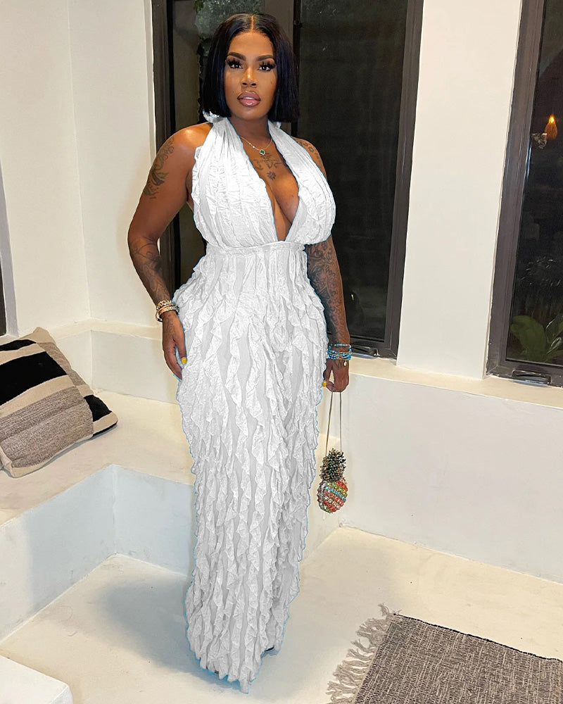 Lelania Jumpsuit White
