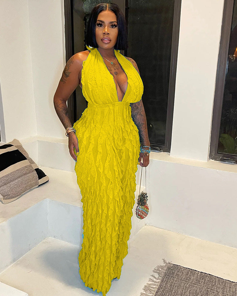 Lelania Jumpsuit Yellow